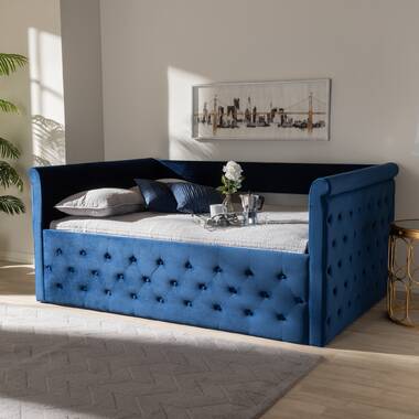 Queen velvet store daybed